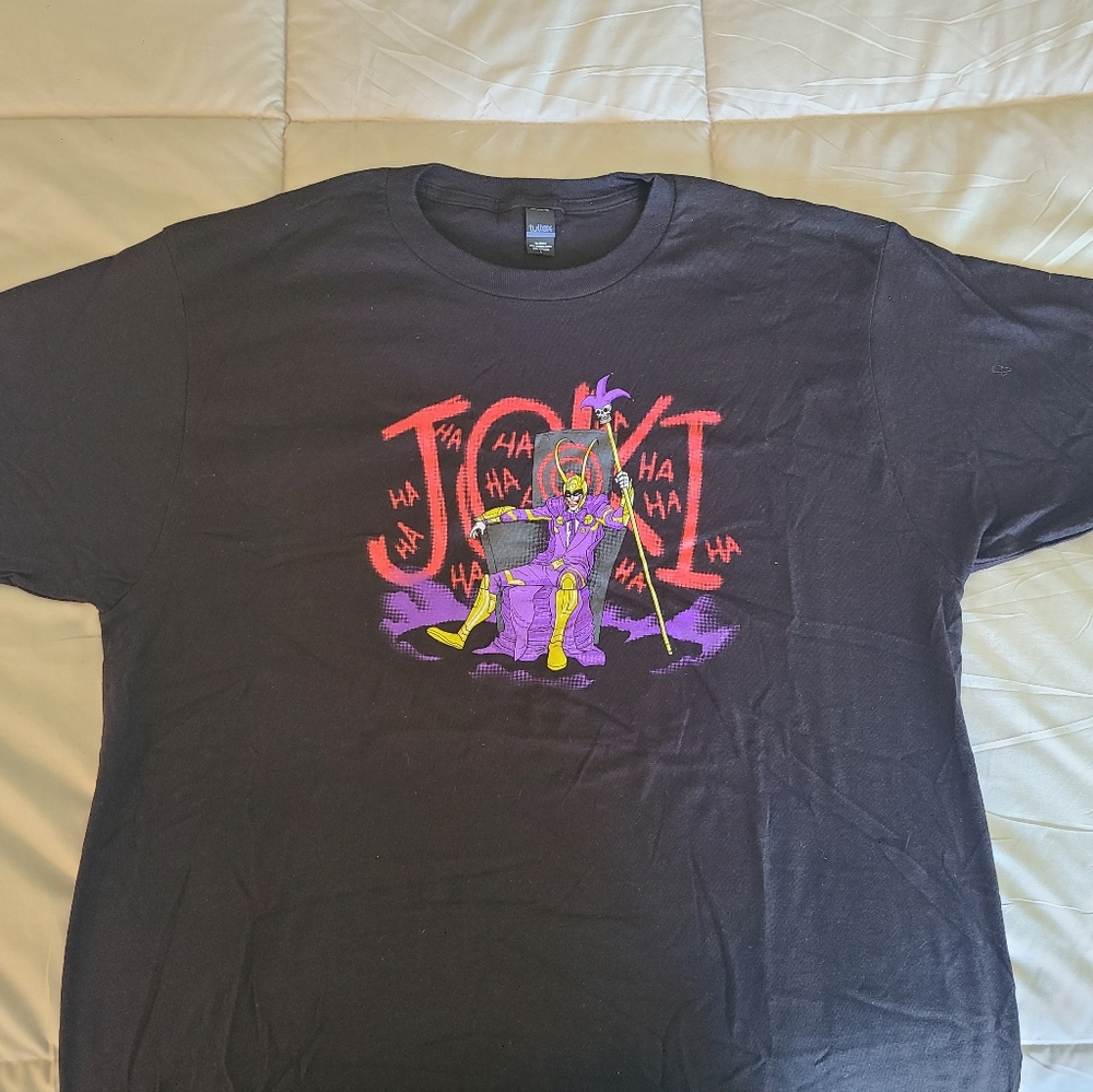 NWOT Joker x Loki mash-up T-shirt (Loot Crate), size L